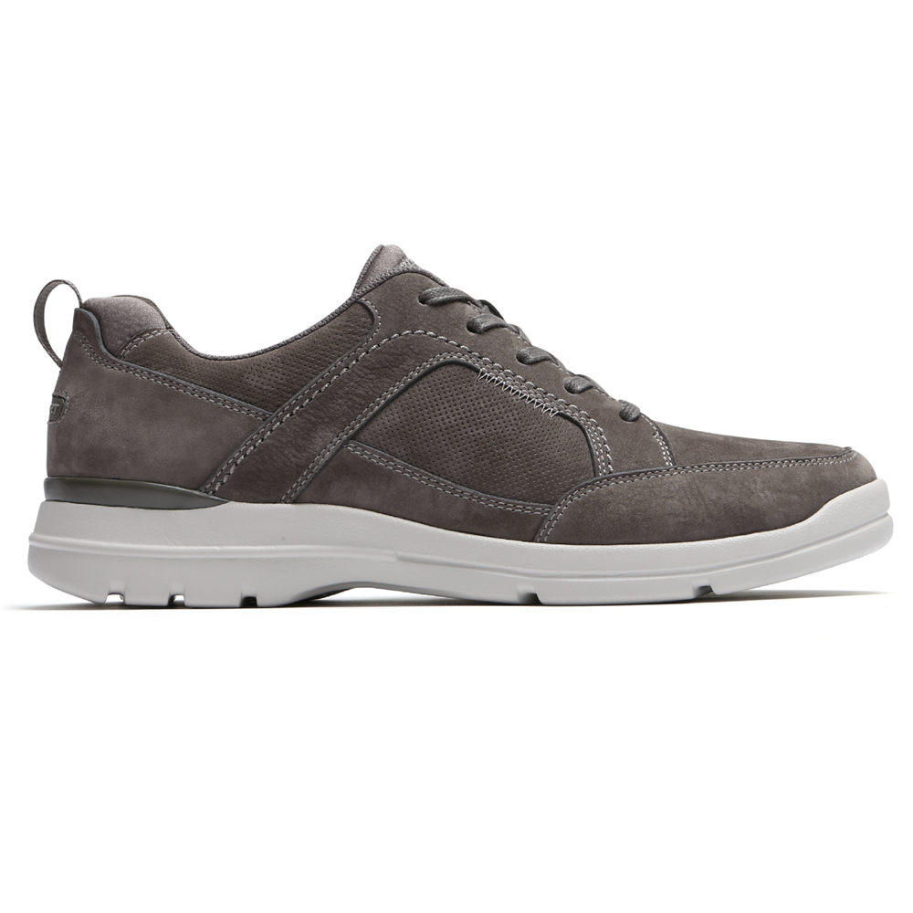 Zapatillas Rockport Hombre Mexico - City Edge Lace-Up Grises Oscuro - PTKAG7592